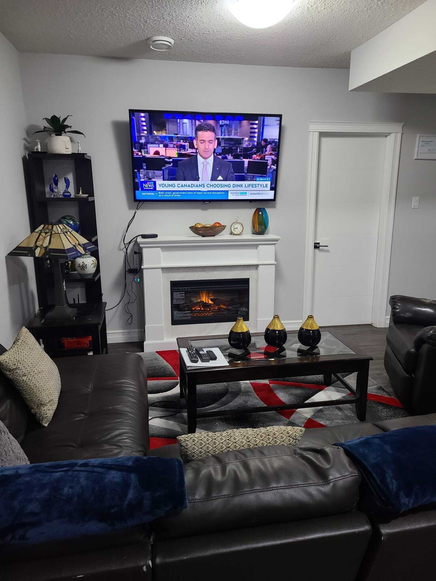 Cozy 2 bedroom basement Suite. Free parking on site.