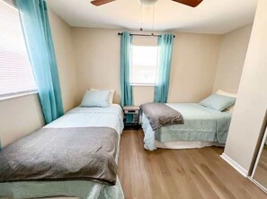 2 bedrooms, iron/ironing board, travel cot, WiFi