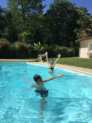 Una piscina riscaldata