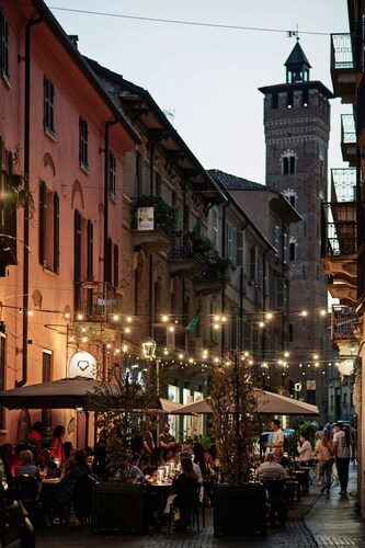 Railing house in the historic center of Asti