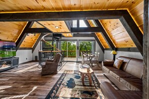 TV connectée, cheminée