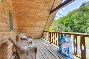 Property grounds - Pocono Dog-Friendly Home on Delaware River with Large Hot Tub! (Damascus)