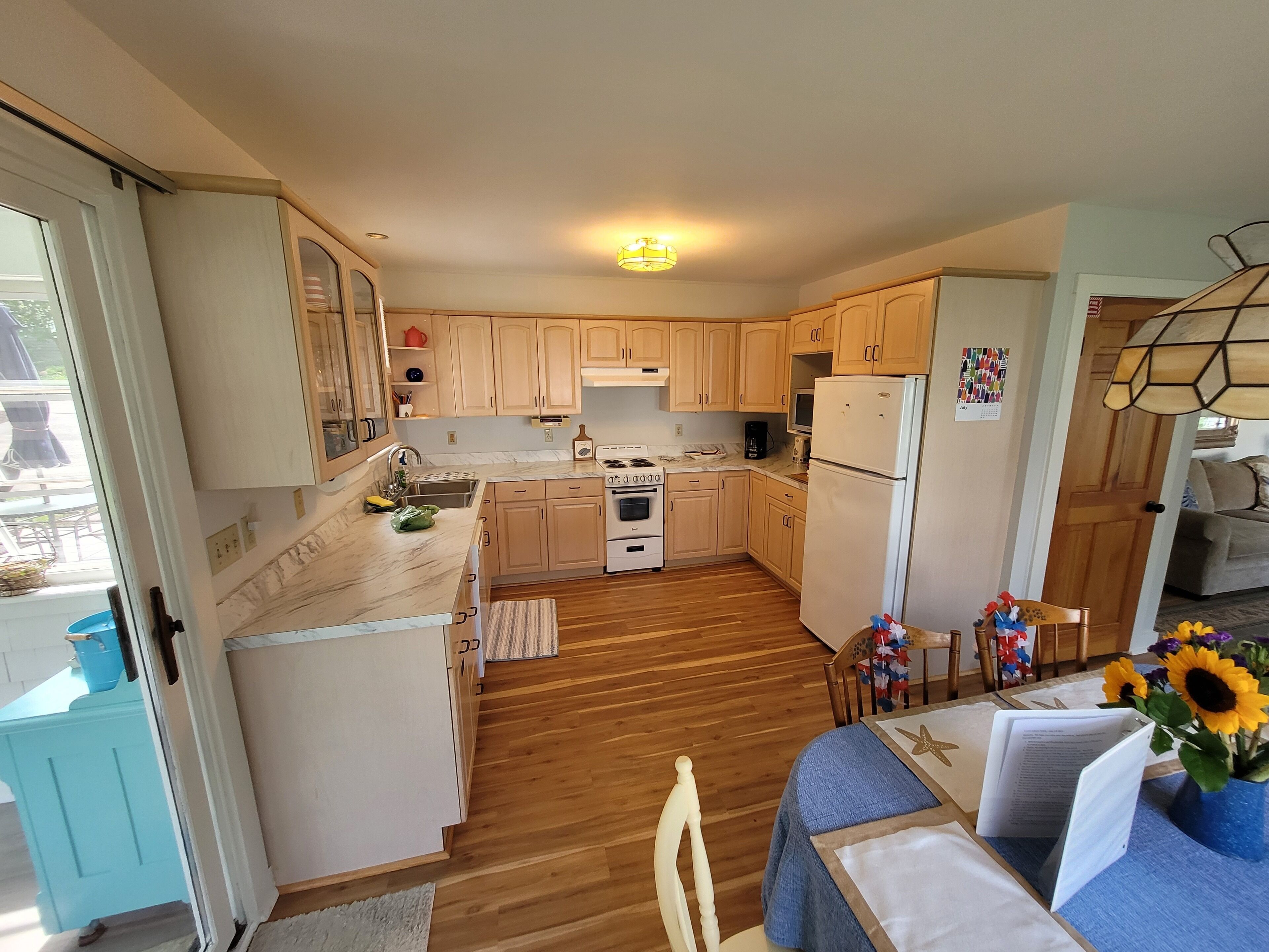 Comfortable Cottage near town on a quiet side street.  
