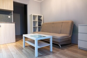 Living area - Małe w pełni wyposażone mieszkanko, z miejscem do parkowania (Kraków)