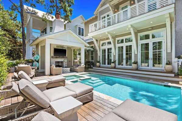 A heated pool
