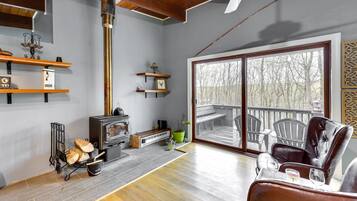 Fernseher, Kamin, Videospiele, Bücher