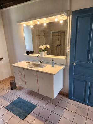 Shower, hair dryer, bidet, towels - Magnifique Cottage au Centre de Lescun (Lescun)