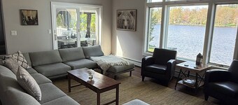 Locke Lake Ski & Swim – Lakefront Home with Private Beach & Kayaks