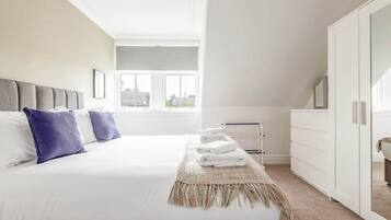 4 slaapkamers, hypoallergeen beddengoed, een strijkplank/strijkijzer