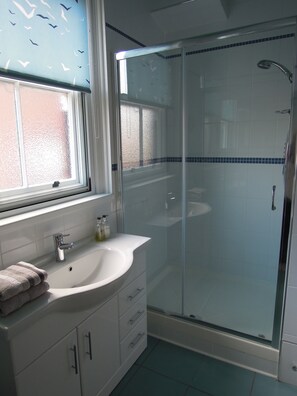 Shower, hair dryer, towels - Special seafront apartment with stunning view in characterful Victorian building (Portsmouth)