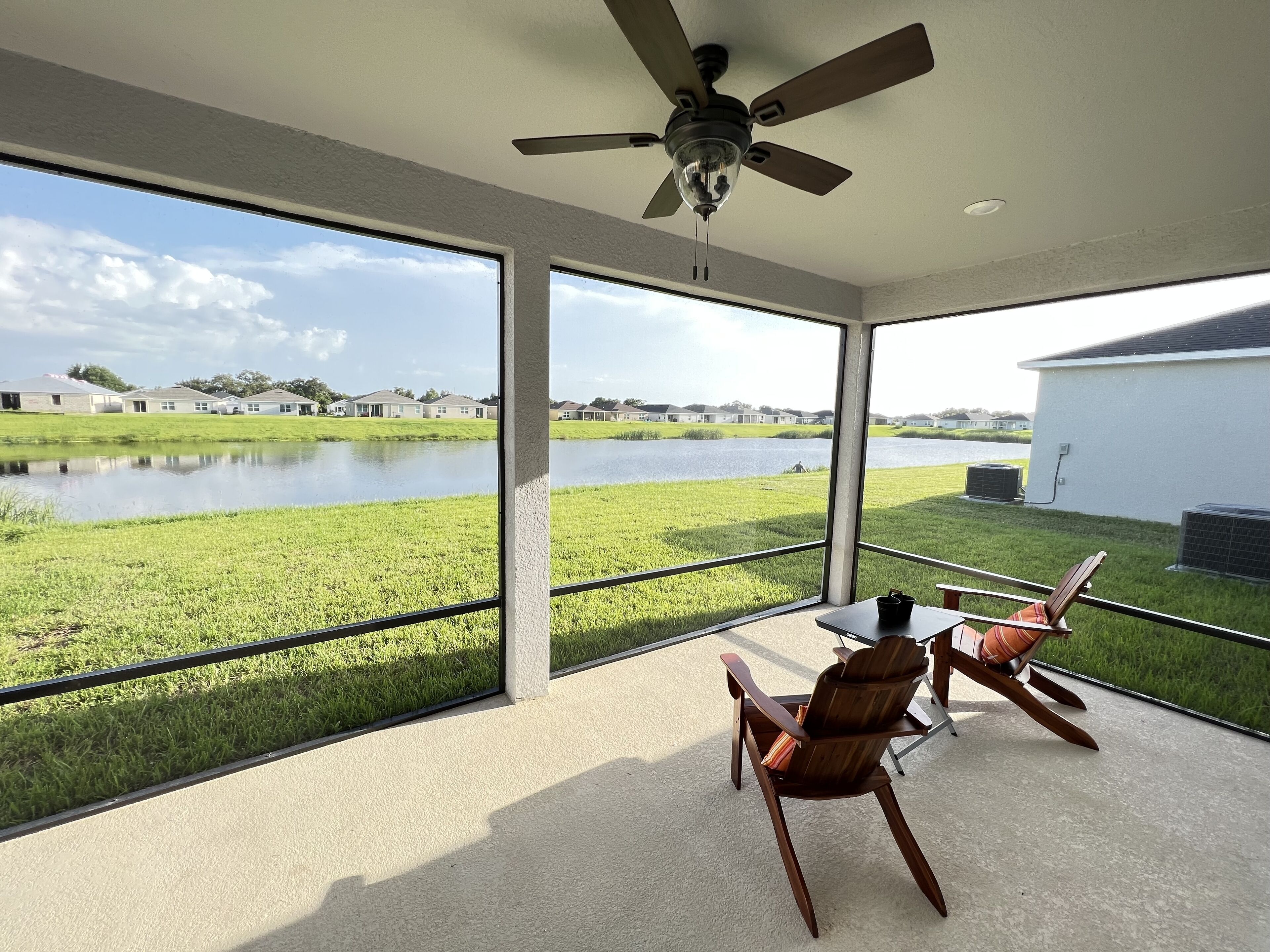 Water View 4-bedroom new home with patio