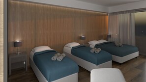 Premium Triple Room | Pillowtop beds, minibar, desk, laptop workspace - Suite Hotel Dominicus (Grisolia)