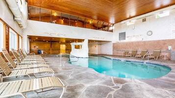 Indoor pool, outdoor pool