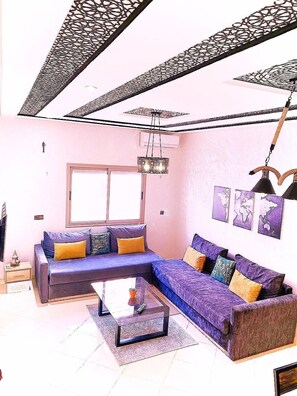 Living area - Appartement calme (Fes)