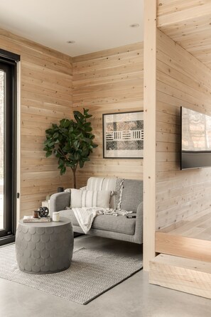 TV connectée, cheminée, baby-foot