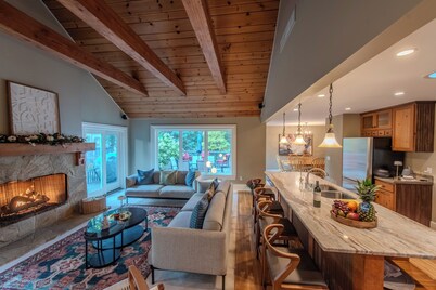 Ann Arbor Retreat with Hot Tub, Fireplace, and Gourmet Kitchen.