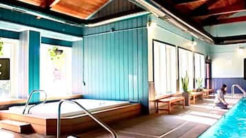 Indoor pool, a heated pool