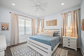 4 bedrooms, iron/ironing board, travel crib, WiFi