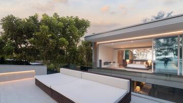 Luxe villa, 3 slaapkamers, aan het strand | Woonruimte