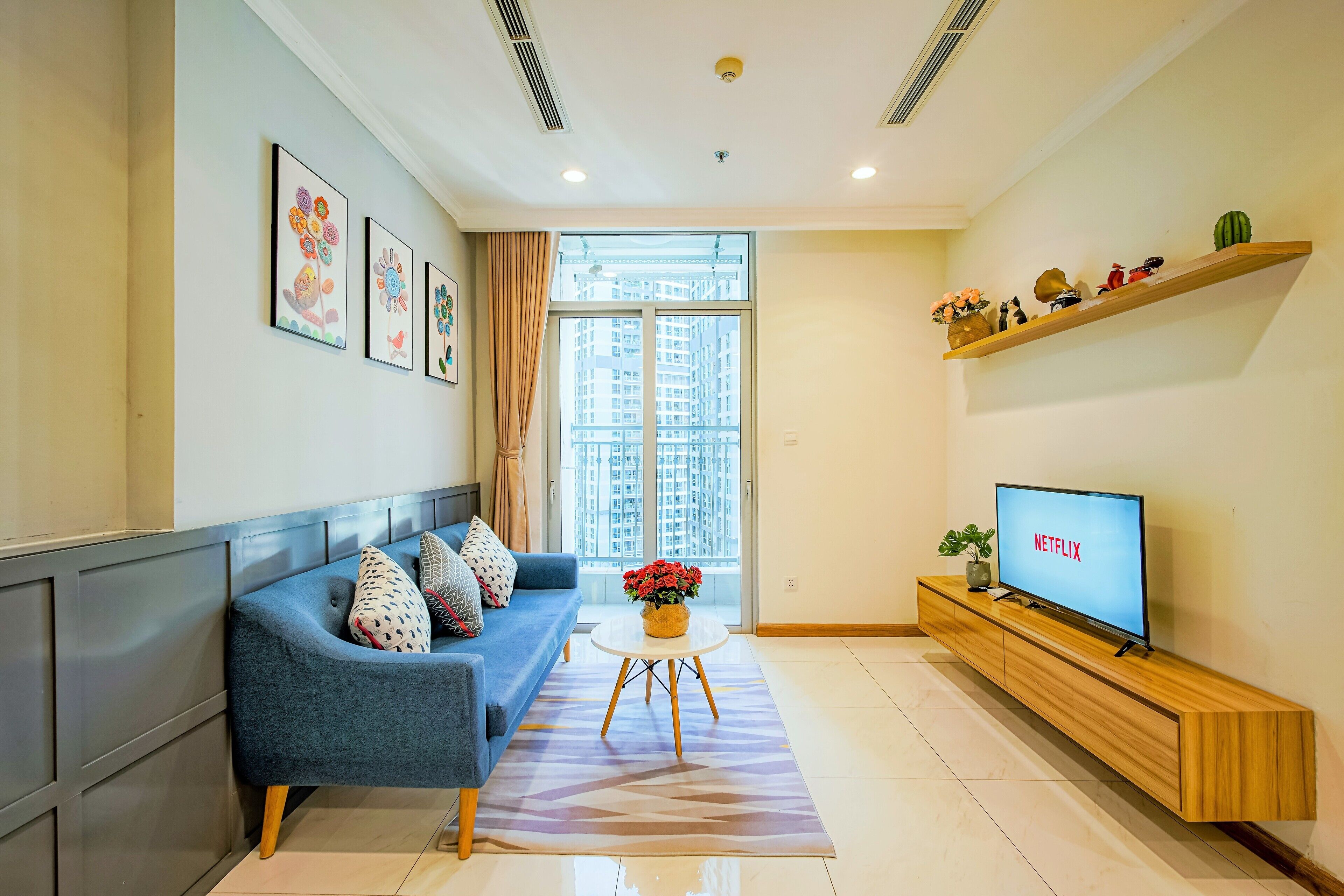 Classic Apartment, 1 Bedroom | Living area | 48-inch flat-screen TV with cable channels, TV
