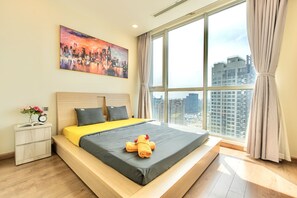 Appartamento Deluxe | Biancheria da letto di alta qualità, con stile personalizzato