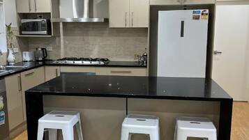 Fridge, oven, stovetop, dishwasher
