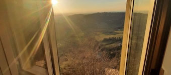 Panoramic in the ancient medieval village of Casperia