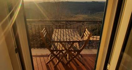 Panoramic in the ancient medieval village of Casperia