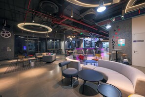 Sittområde i lobbyn