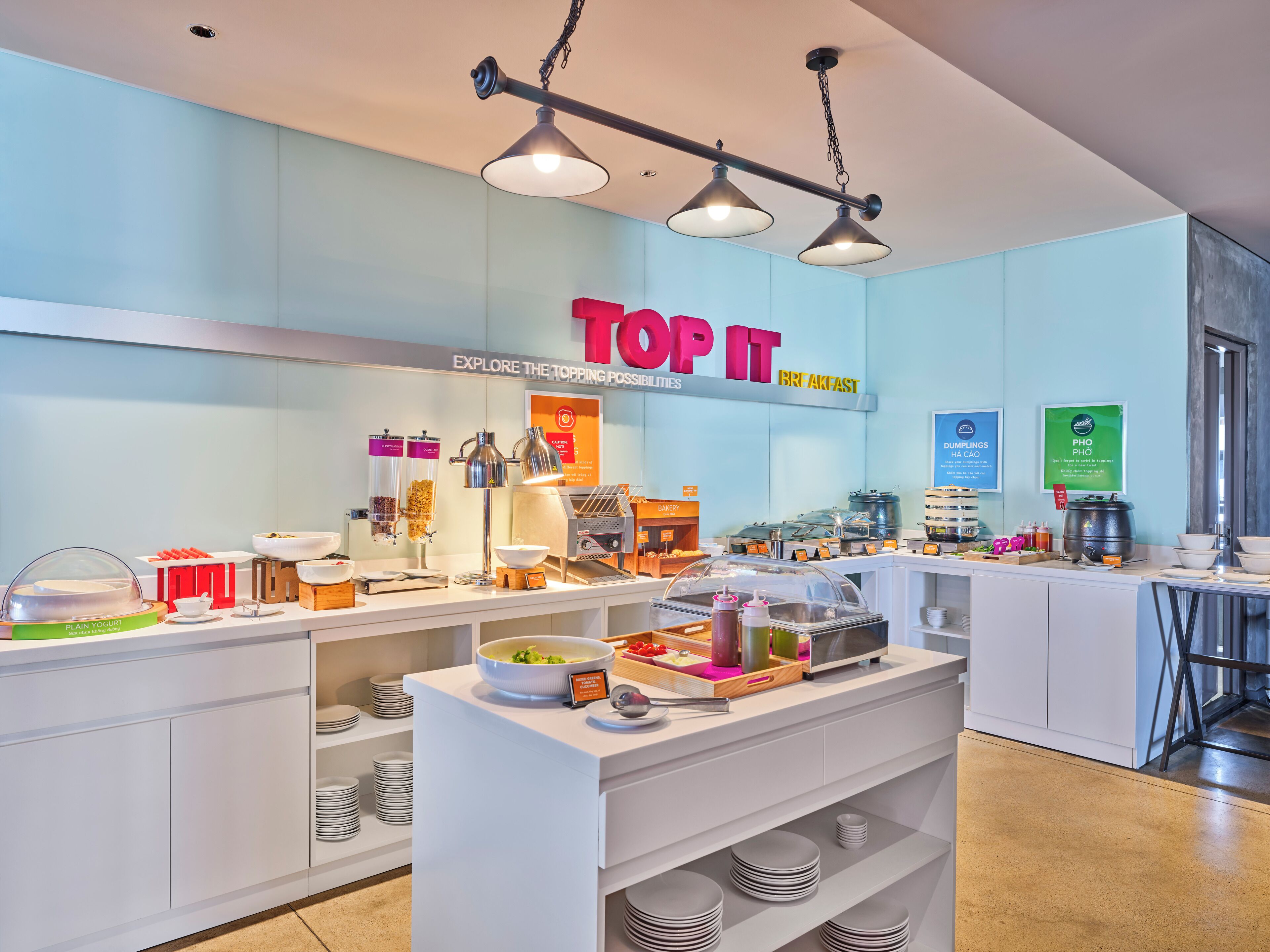 Free daily buffet breakfast