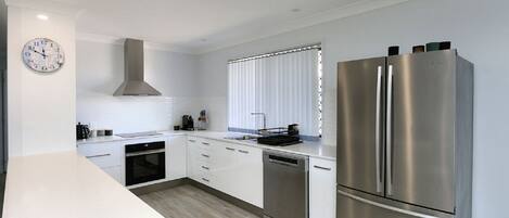 Microwave, oven, stovetop, dishwasher