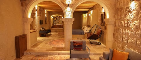 Suite Exclusive, vue vallée | Coin séjour