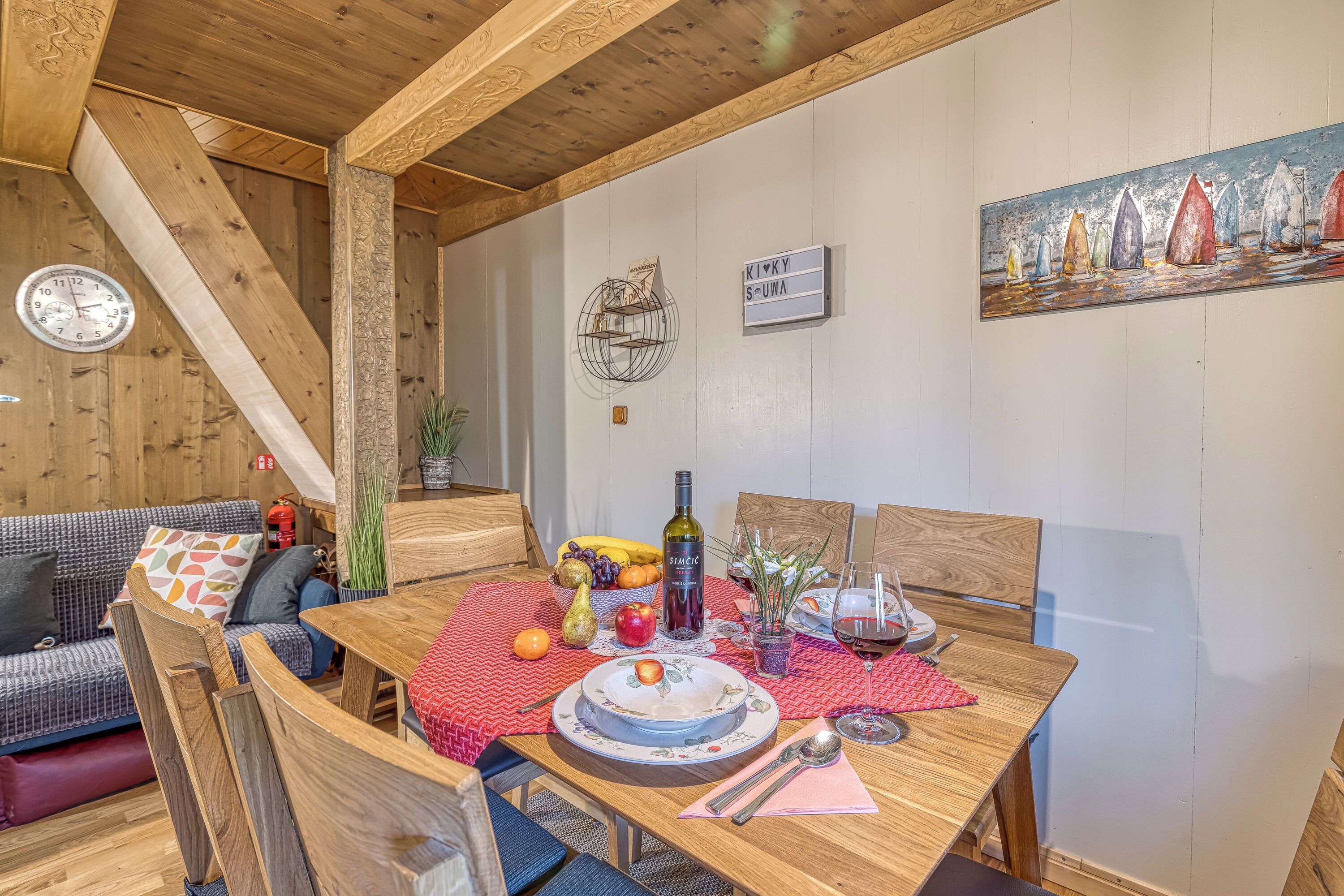 Chalé família, vários quartos (Fani's Riverside Cottage) | Opções para refeição