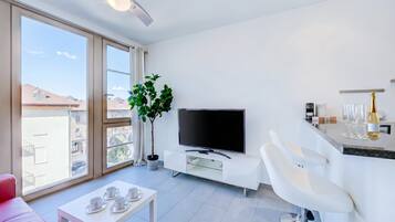 21-inch TV with cable channels