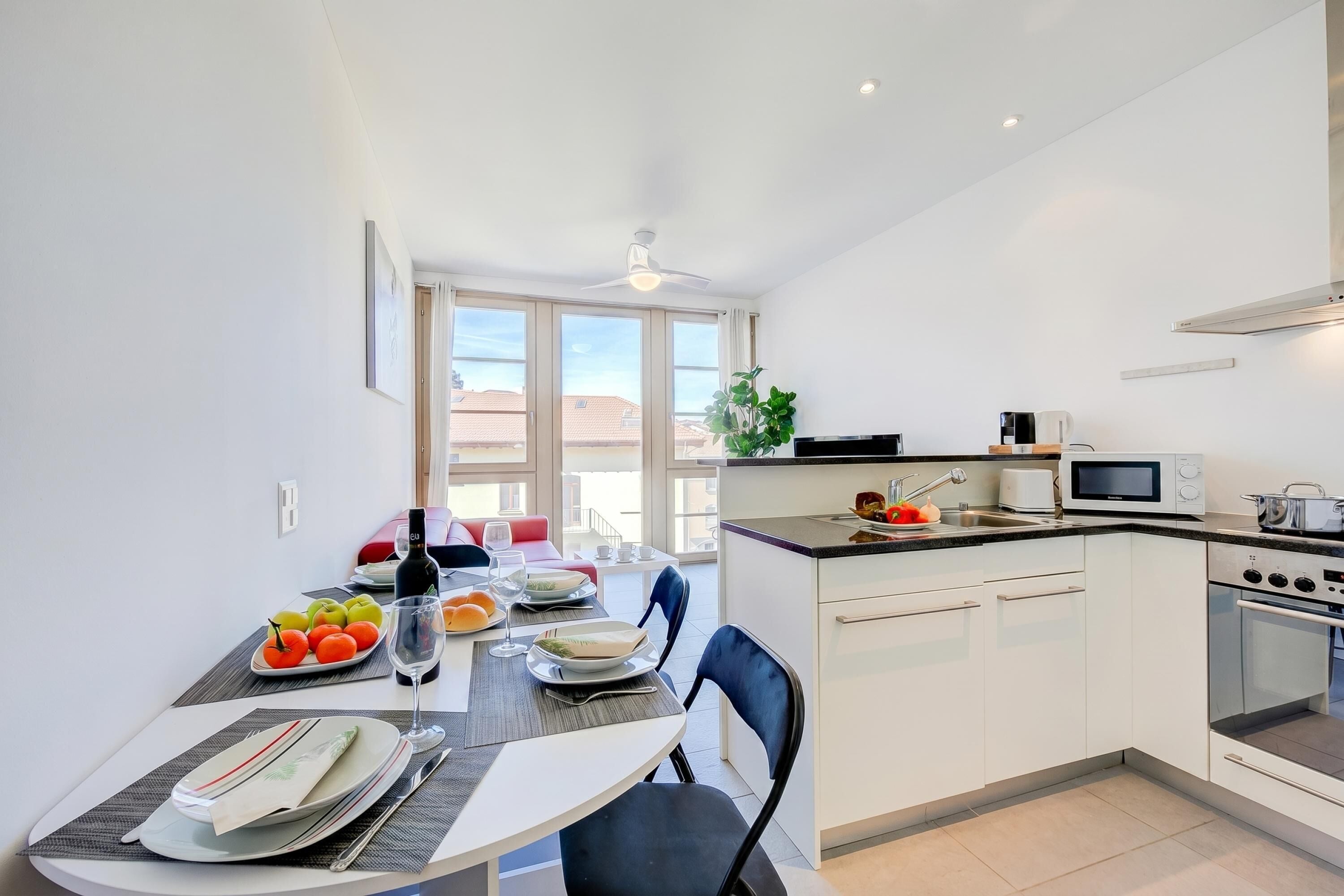 Standard Apartment, Multiple Bedrooms, Mountainside (Residenza Castello) | Dapur peribadi | Peti sejuk, ketuhar gelombang mikro, ketuhar, dapur 