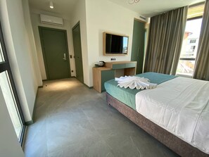 Deluxe dubbelrum | Sängtillbehör av högsta kvalitet och Select Comfort-madrasser