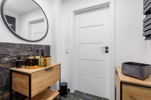 Apartment, 2 Bedrooms, Balcony | Bathroom | Shower, towels - Rozana Zieleniewo Apartment by Renters (Kolobrzeg)