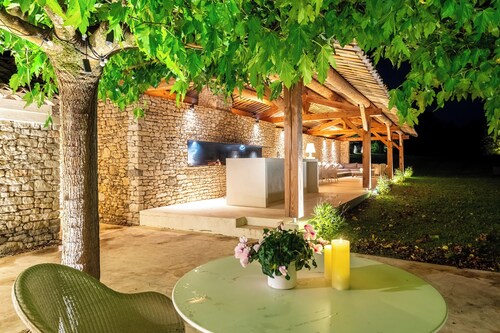 Authentic Stone Farmhouse with Heated Pool near Grignan in Drôme Provençale