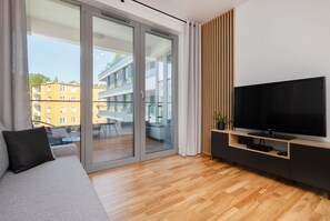Apartment, 1 Schlafzimmer, Balkon | Wohnzimmer