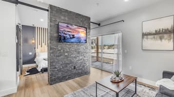 1 bedroom, iron/ironing board, travel crib, free WiFi