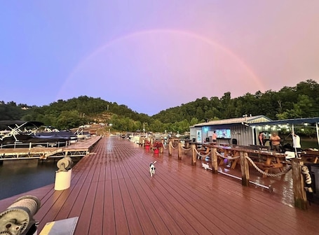 Property grounds. Lake Access ~ King Ensuites w/ fireplaces~ Hot Tub~ Fire Pit~ Boat Ramp