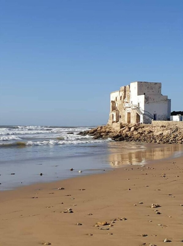 Sun loungers, beach towels
