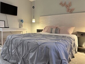 2 bedrooms, in-room safe, iron/ironing board, travel crib