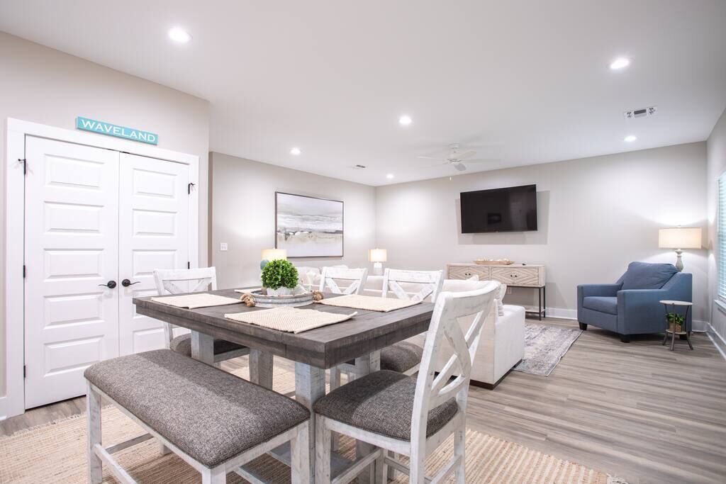 Dining and Living areas