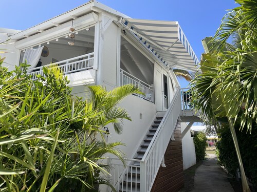 Terrace apartment on St Francois Marina with swimming pool