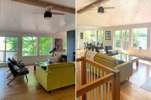 Smart TV, fireplace, DVD player, smart speakers - Lakeview Retreat - Three Bedroom Cottage, Sleeps 6 (Kinmount)