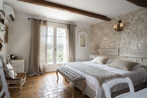 Superior Double Room, Canal View (Sorgue de l'isle) | Premium bedding, minibar, in-room safe, individually decorated