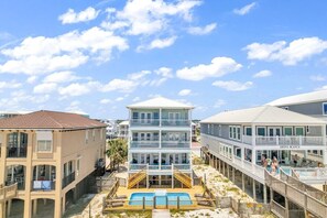Exterior - Beachfront 14br house -Private Pool - Bella Sol 2 (Gulf Shores)