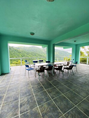 Outdoor dining - Perfect for large groups - House & Triplex w/private river access (Naguabo)