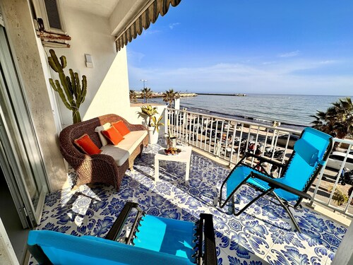 The terrace by the sea